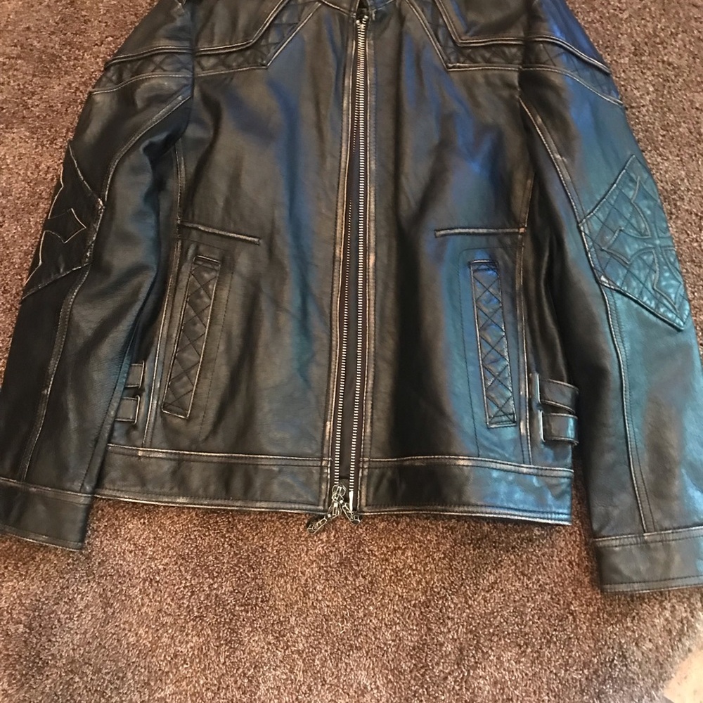 Men's Black Leather Jacket